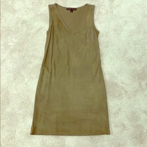 Ralph Lauren Suede and Cashmere Dress